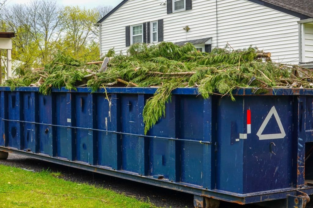 LDR Site Services Yard Waste Dumpster in Rochester NY